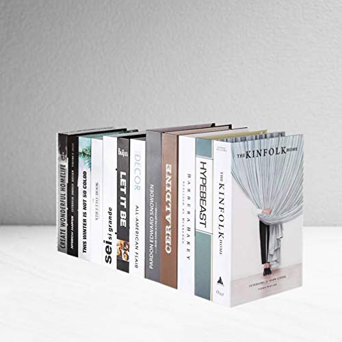 HEALLILY Livros Decorativos Livros Falsos Modernos Decoração Doméstica Preenchem Uma Estante de Livr