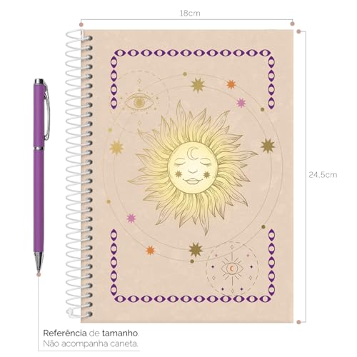 Caderno Colegial 15 Matérias Amuleto Sol