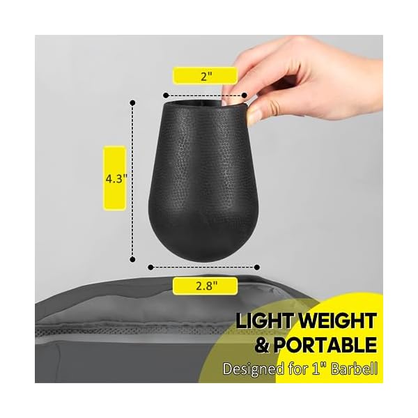 laps Landmine Attachment - Turn Any Surface into a Barbell Landmine Exercise Insert 1" & 2" Barbell Portable Landmine Base for T-Bar Row Post Press Squat 360 Rotation - Image 2