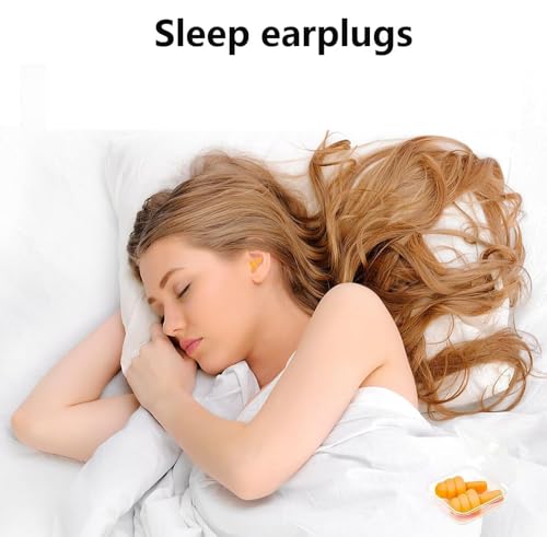 Image of Earplugs for Sleeping Noise Cancelling, 8Pairs Reusable Ear Plugs | Super Soft Silicone, NRR 32 dB, Triple Seal Waterproof, Sleep /Swim /Concerts /Work, Washable BPA-Free, 8Colors Individual Packs