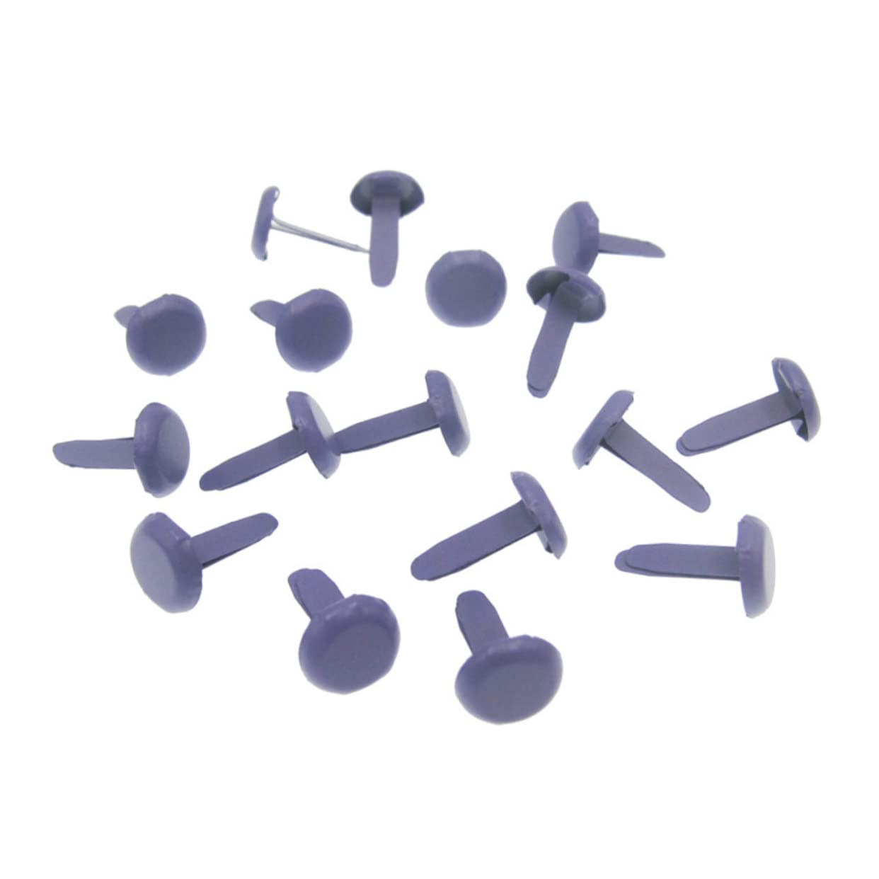 LIFKOME 100Pcs Mini Round Brads Random Multicolor Two Legged Craft Nails for Scrapbooking Paper Fasteners for Arts Crafts Double Nail Design for Handmade Projects