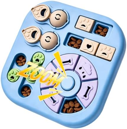 Dog Puzzle Toys, 4-in-1 Interactive Dog Toys for Boredom, Treat D...