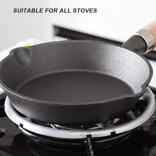 Image of Gas Stove Burner Stand Pot Stand Rack Reducer Ring Holder Coffee Maker Shelf Cookware Bracket for Small Jug Milk Jug Coffee Pot 2 Pcs (Silver)