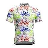 Mateju Maillot Ciclismo para Hombre, Cómodo Ropa Ciclismo Exterior Transpirable Verano Secado Rápido Camisetas Manga Corta Camiseta Elástico (Color C,L)