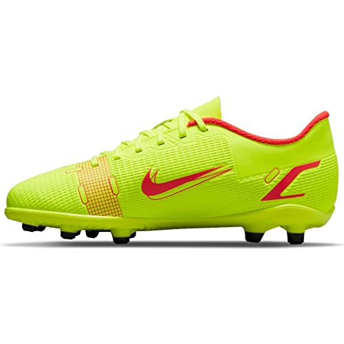Nike Junior Vapor 14 Club FG/MG Football Boots CV0823 Sneakers Shoes (UK 5.5 us 6Y EU 38.5, Volt Bright Crimson 760)4