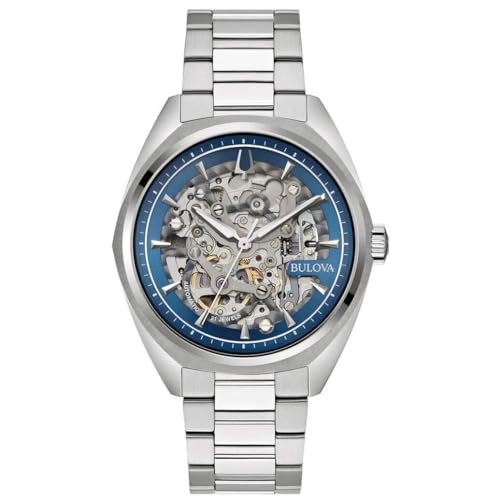 Bulova Quadrante Scheletrato Automatico Surveyor / Bracciale In Acciaio Inossidabile 96A292 - First Class Watches™ A Bulova Quadrante Scheletrato Automatico Surveyor / Bracciale In Acciaio Inossidabile 96A292 - First Class Watches™ A