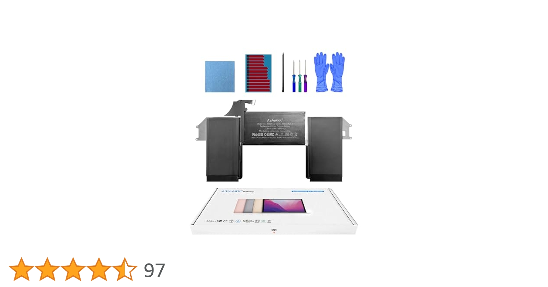 Amazon.co.jp: ASMARK Macbook Air A2179 バッテリー 交換 適用
