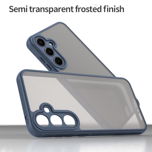 Coque pour Galaxy A55 5G mate et bleue aux finitions premium - 5