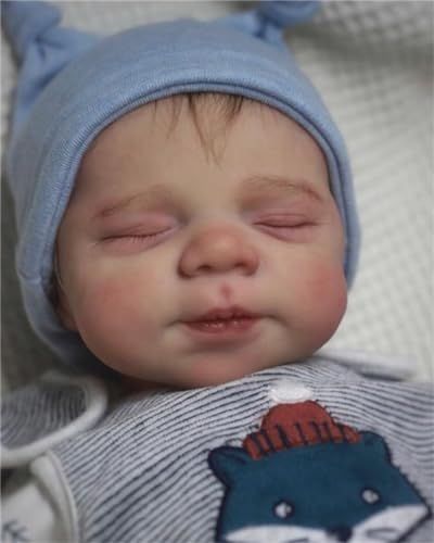 Anano Reborn Baby Puppe Pascale 18-Zoll lebensechte Vinyl Neugeborenes Baby Weicher Tuch Körper, der wirklich perfekt aussieht Geschenk für Kinder – Bild 3