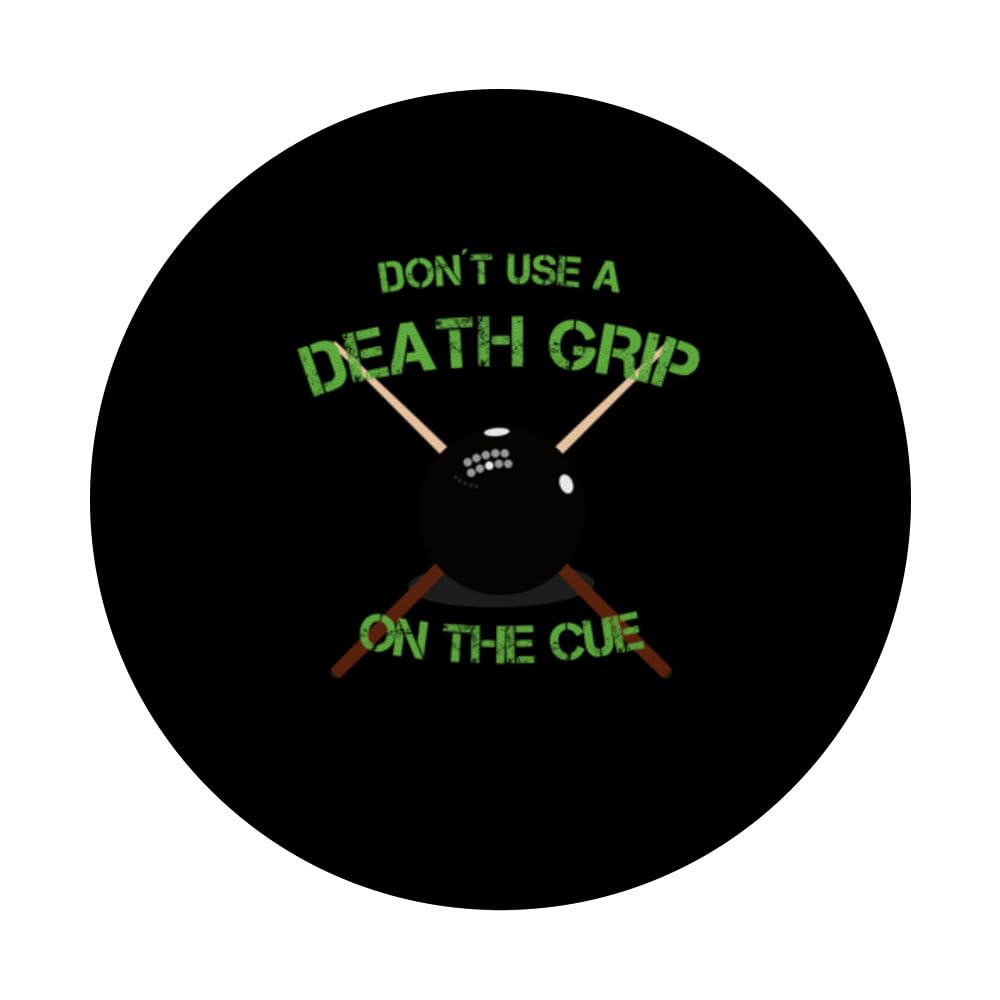 8 ball pool accessories adults dont use a death grip snooker PopSockets Swappable PopGrip, Black - Image 3