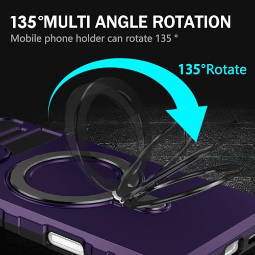 Coque iPhone 16 Pro Max avec support magnétique invisible antichoc robuste - 5