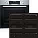 Produktbild Bosch HBD679LS60 Backofen-Kochfeld-Kombination (Einbau) / A / 59,4 cm / Edelstahl / Klapptür / LCD-Display / Pyrolyse-Selbstreinigung / Induktionskochfeld (autark) /DirectSelect Premium /ComfortProfil