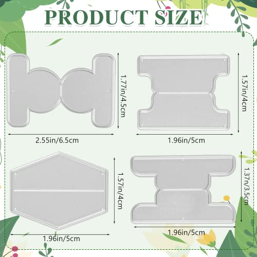 Vin Beauty 544844_1_3505 4 Pack Tab Cutting Die Bookmark Metal Cutting Dies Card Carbon Steel Embossing Template thumb #2