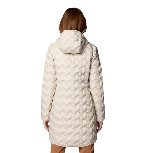 Columbia Women's Delta Ridge 2 Long Down Jacket, Puffer Down Jacket, Dark Stone, X-Large - Image 2