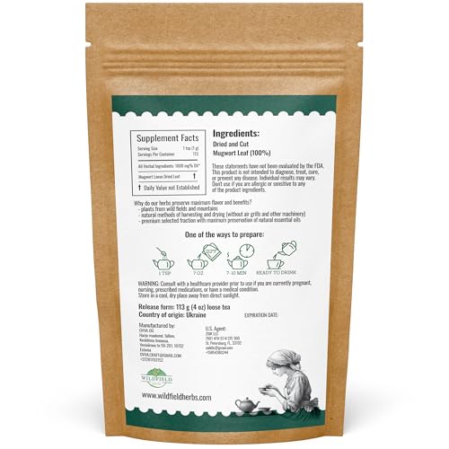 Image of 4 Oz. Dried Mugwort Tea Mugwort Herb Dried Tea (Artemisia Vulgaris L.) - 113g Artemisa