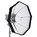 Produktbild Andoer 60cm Beauty Dish Faltbare Softbox Ottagonale mit Reflektorscheibe,Frontdiffusor Abnehmbar Bowens Halterung, Tragtasche, Studio Blitz Blitzgerät für Studio Strobe Flash Light