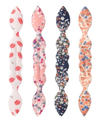 JEXOWIQ 4 pcs Chignon Magique,Outil de Queue de Cheveux, Coiffure Donut Bun Maker, Tresse Outil de Coiffure, Styling Coiffure Accessoires pour Femmes et Filles Convient...