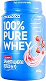 Probiótica 100% Pure Whey Nova Fórmula - 900G Morango -