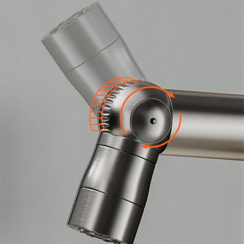 Robinet lavabo rotatif gris pistolet pour simplifier la routine matinale - 6