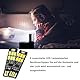 6 Stück USB Led, USB LED Stick Super Hell，Ultra-thin 6LED USB Keychain Touch stepless ，6 LED Touch Dimmer Tragbar für Laptop Tastatur (Warm weiß)