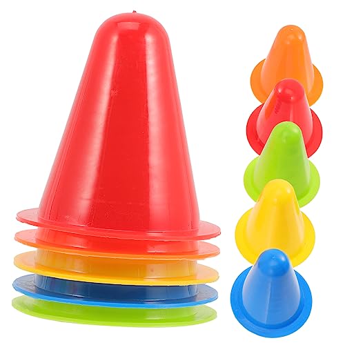 GAROZATION 25pcs Practice Cones Training Marker Racing Traffic Cones Small Cones for Athletic Cones for Drills Cones for Soccer Training Sports Cones Agility Cones for Training