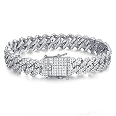 12mm WG Iced Bracelet