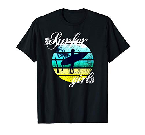 Tabla de surf para niñas surf Camiseta