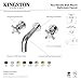 Kingston Brass KS8125DX Wall Mount Bathroom Faucet, Oil Rubbed Bronze, 8 Inch