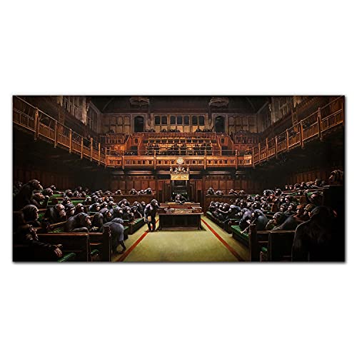 Image sur verre acrylique Banksy decoration murale tableau verre 100x50