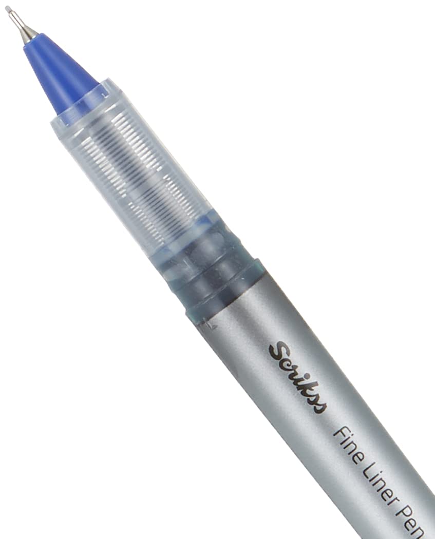 Scrikss Office Fl68 Fine Liner Kalem Mavi 0.6 mm (2 paketi)