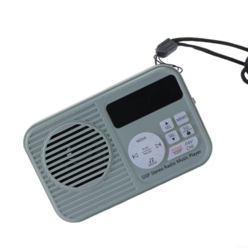 Radio portátil HRD231 con linterna para camping y emergencias del hogar color gris 2
