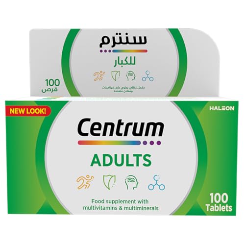 Centrum Food Supplement with Multivitamins & Multimineral Adults 100 Tabs