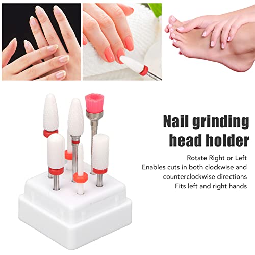 Set 7 Piezas de Puntas para Torno de Uñas con Soporte miniatura 4