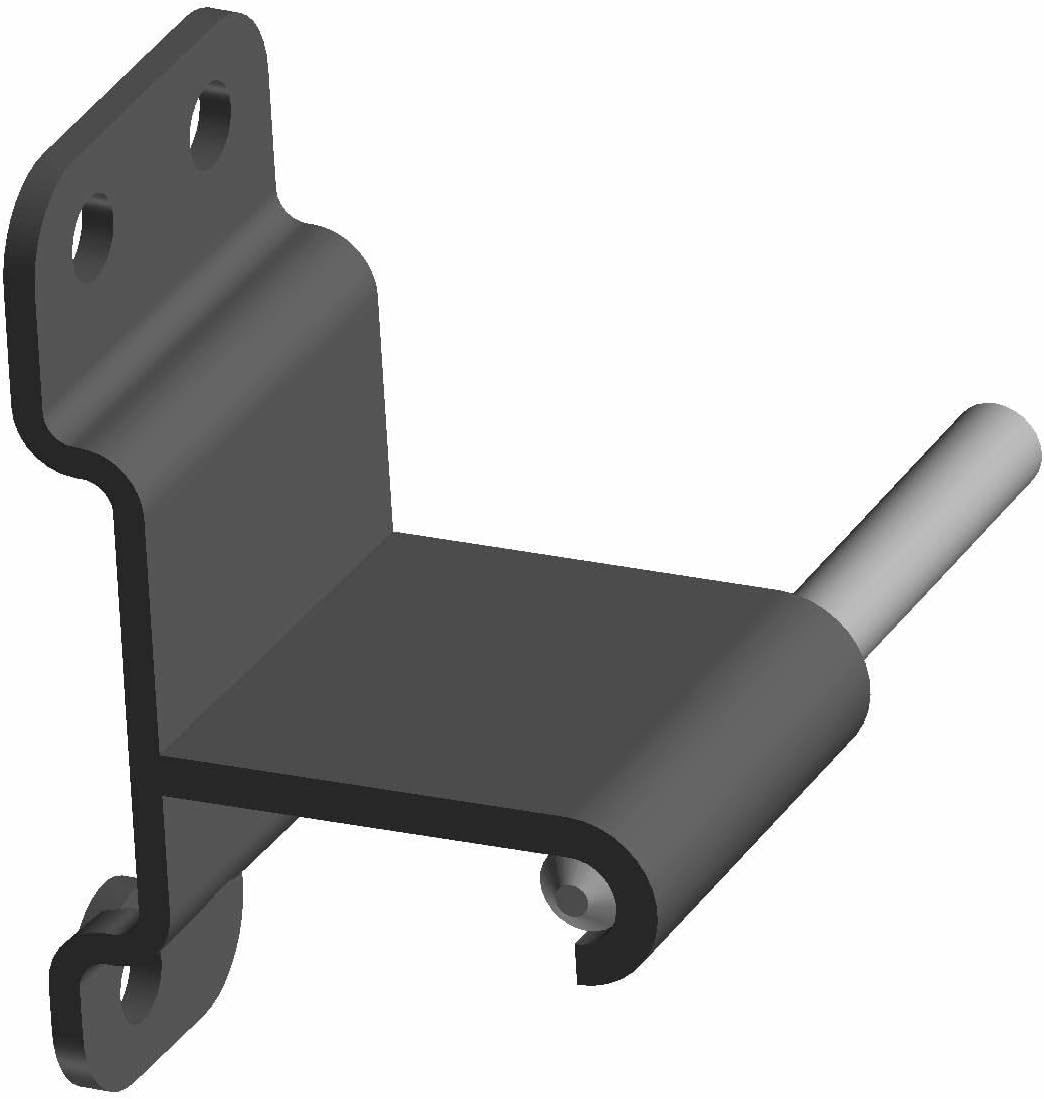 Polaris Ranger Hinge, Lower, Left Side, Matte Black, Genuine OEM Part 1018772-458, Qty 1