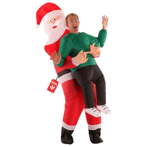 Morph Costumes Disfraz Papa Noel Hinchable Adulto Pick Me up, Dis...