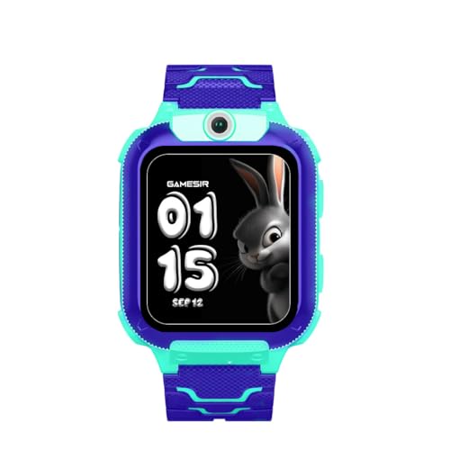 Image of GameSir Q18 Kids Smart Watch, 2G /3G Connectivity, Voice Calling, GPS Tracker, Two-Way Calling, SOS Function, Camera & Water Rasistence, Smartwatch for Kids - Boys & Girls - (Blue)