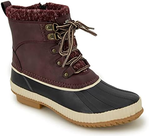 JBU by Jambu Women's Athena Waterprroof Snow Boot, Burgundy, 8 | Image 1