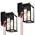 JOKAONOTL Dusk to Dawn Porch Lights with GFCI Outlets Waterproof Outdoor Wall Lights Exterior Lighting Fixtures Modern Outside Lights Wall Mount for House Patio Garage,Black,11.8''H, 2 PC