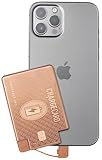 AquaVault ChargeCard – Ultra Slim Emergency Power Bank (2300mAh) – Fits in Wallet – USB-C & Micro-USB – Durable Steel Body – Flight-Safe for iPhone 12-17 & Android - Rose Gold