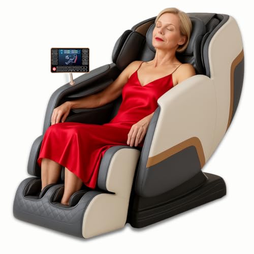 Poltrona de Massagem Dubai Tech Gravidade Zero: Moderno, Couro Sintético, Cinza, Cadeira de Massagem, Relaxar, Massagem, Aquecimento, Espuma, Plástico