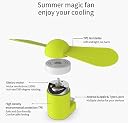 QOCXRRIN F-99R Combo of Micro USB M ini Fan & Type-C Mini Fa n 2-Blade Fa n High Speed USB Fa n, Min i Mobile Cooler, M ini fan Support with All Android & Type-C & Android Smatphones (Multi-colour) gallery image