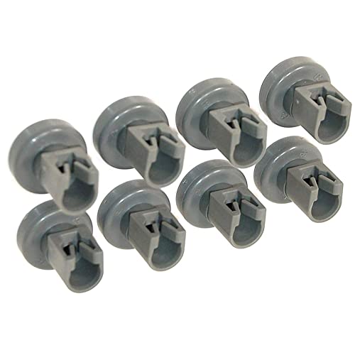 Ehwisbe 8 Piezas Rueda de Cesta de Lavavajillas para Favorit Privileg Accesorios de Kits de Lavavajillas