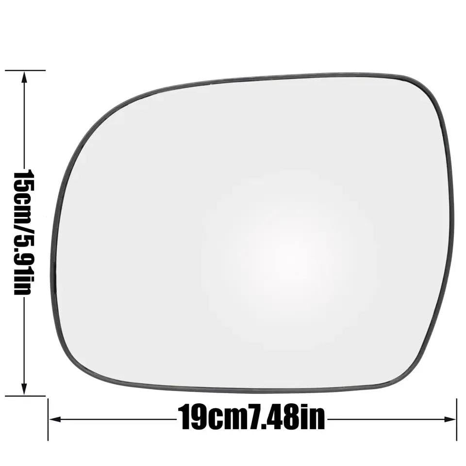 Verre rétroviseur remplacement avec plaque de fixation droite Lexus RX - 3