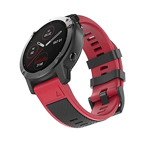Correa de silicona de 22 y 26mm para Garmin Fenix 7 y 6X con sistema de liberacion rapida 5
