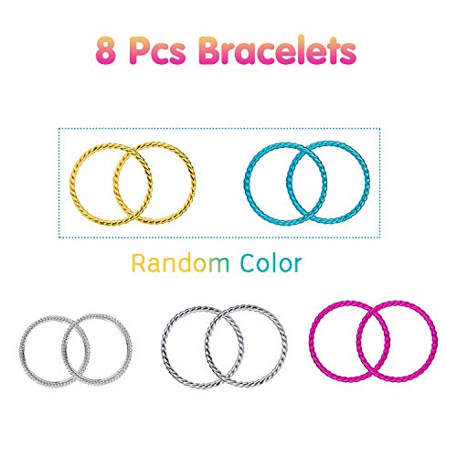 image for WATINC 52Pack Princess Pretend Jewelry Toy, Girl’s Jewelry Dress Up 