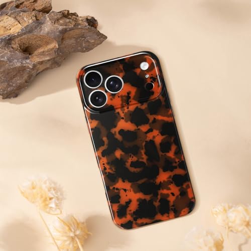 Coque iPhone 17 Pro Max écaille de tortue marron avec protection caméra intégrée - 5