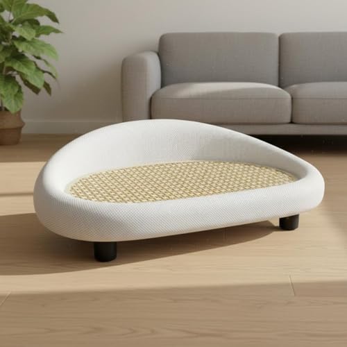 Canapé rafraîchissant pour chat antidérapant avec lit en sisal - 8