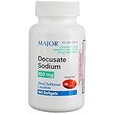 Docusate Sodium 100 mg Softgels for Gentle, Reliable Relief from Occasional Constipation Generic for
