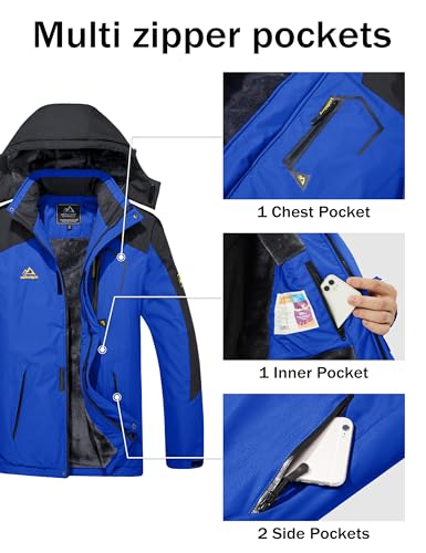 Magcomsen MCS816-97-BLUE-7XL Ski Jacket Men Snowboard Jackets For Men Waterproof Jacket Tactical Jacket Winter Coats thumb #4