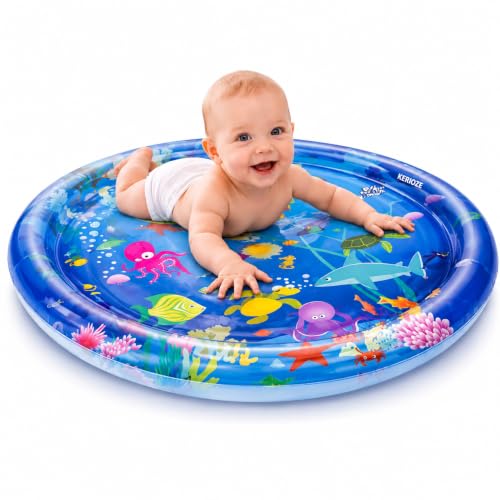 Image of Baby Inflatable Tummy Time Water Play Mat 65x65cm